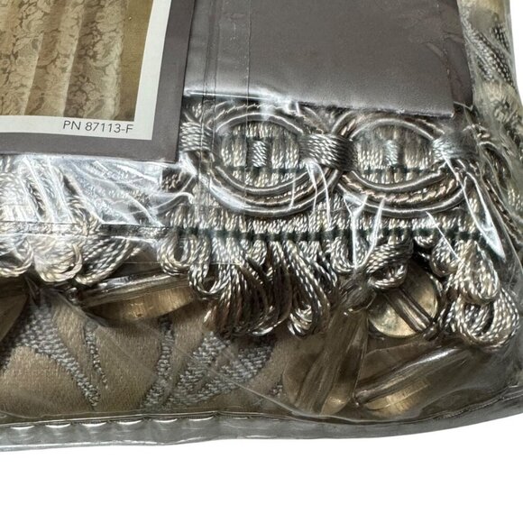 NWT Croscill Waterfall Swag Valance 49"W x 33"L Novara 6642 Slate - Picture 7 of 8